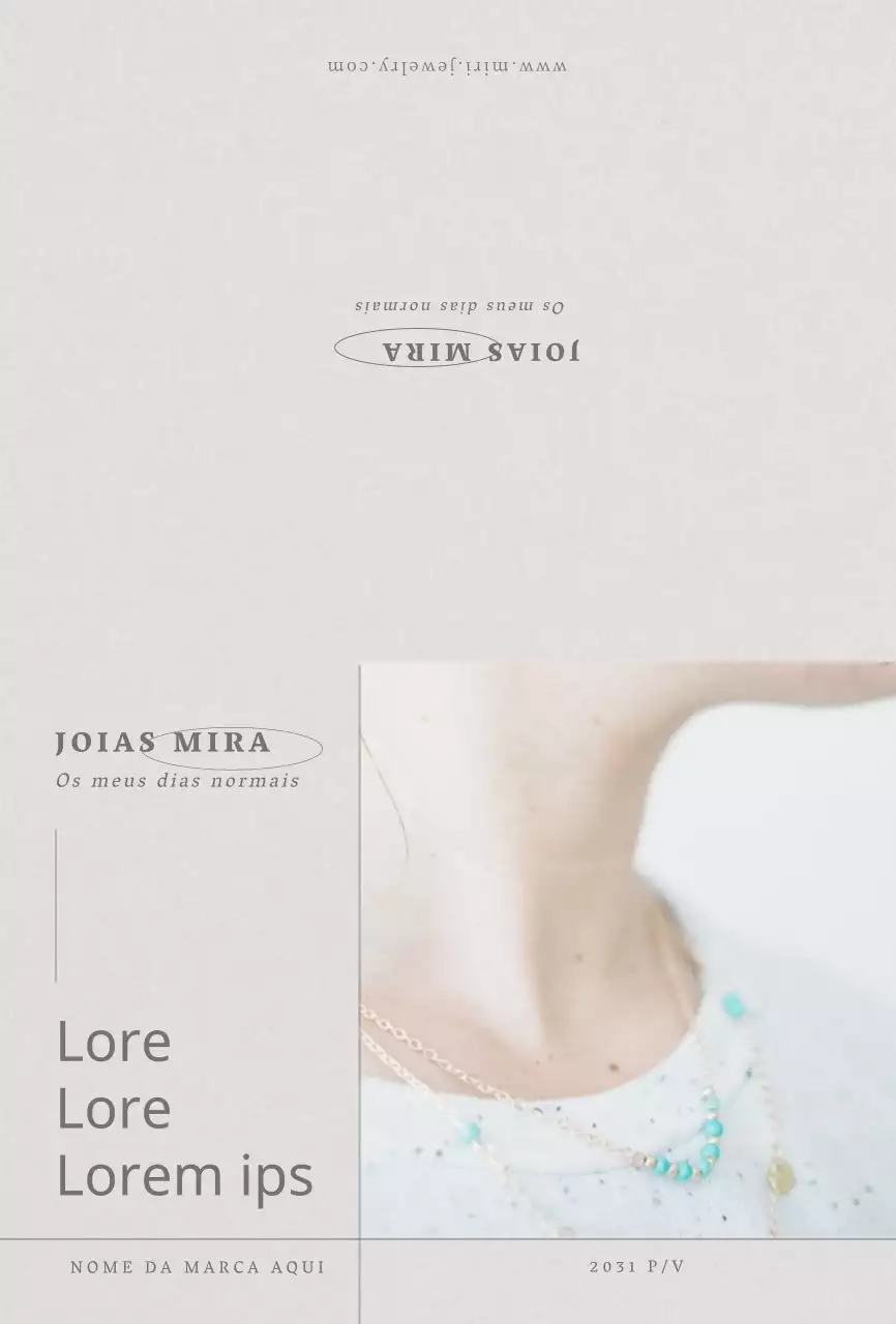 Pedido de uma joalharia emocional em Warm Grey