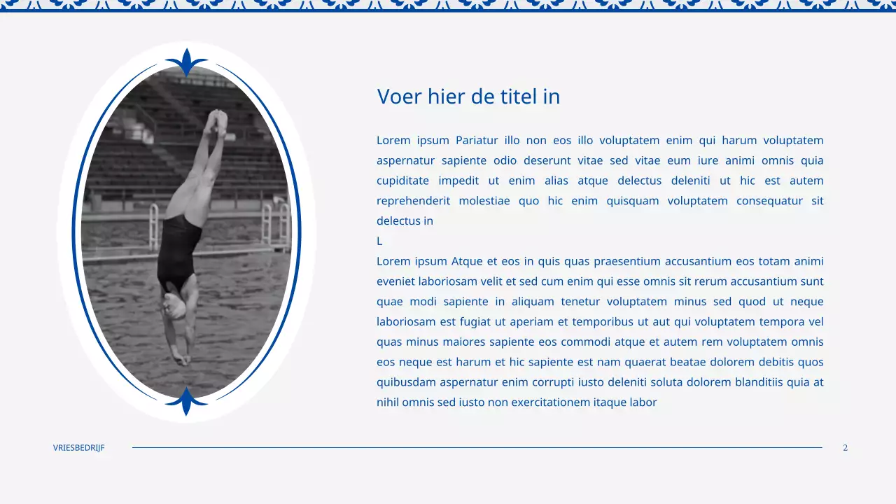 Vintage tegelpatroon in blauw