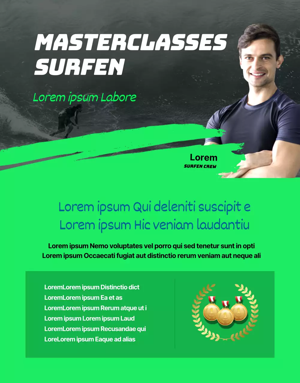 Dynamische, neonkleurige extreme sportlessen (meer)