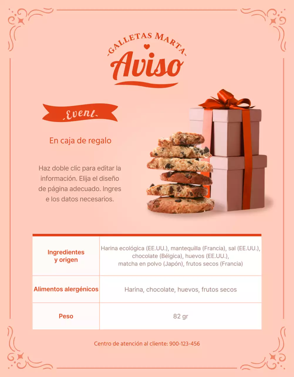 Pedir galletas rosas y rojas