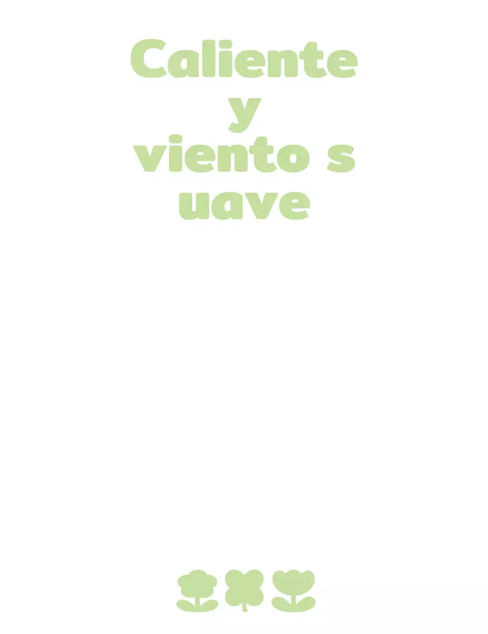 Mercancía con sencillas y simpáticas ilustraciones de conejitos y flores en verde claro.