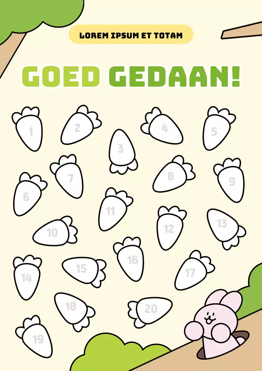 Schattige, geïllustreerde complimentenzegels in pasteltinten