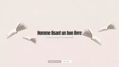Un homme lisant un bon livre