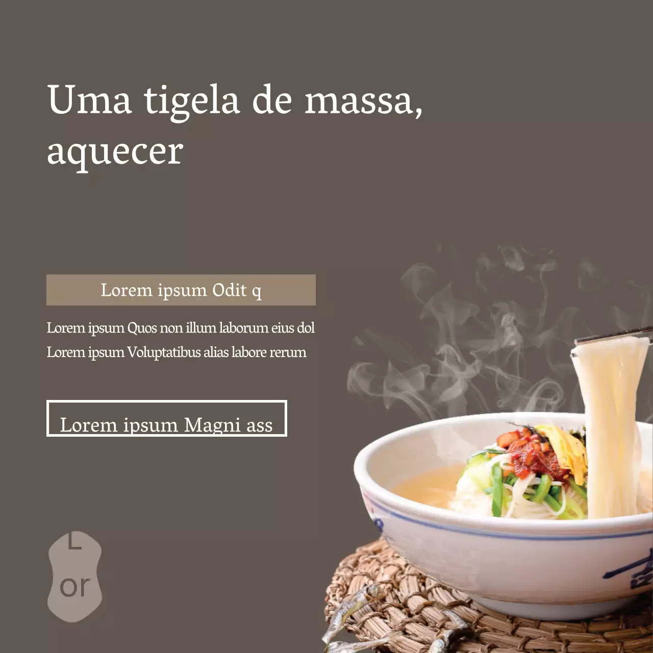 Evento de menu Bowl of Noodles
