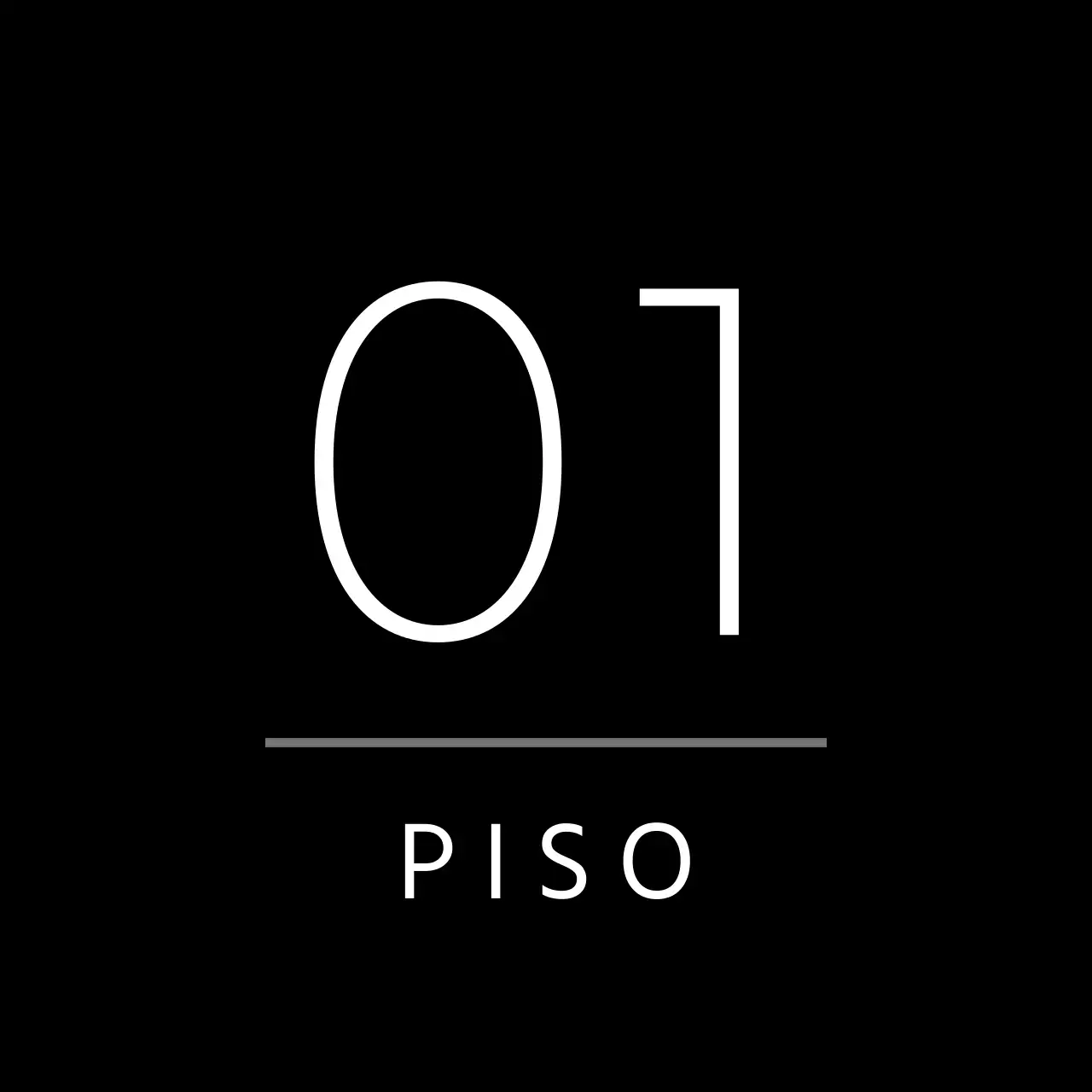 Señalización simple negra