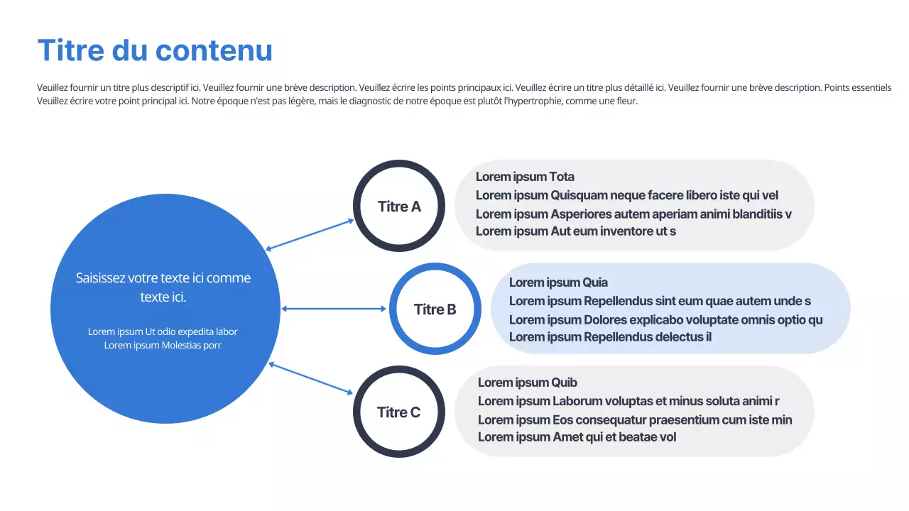 Un agenda épuré en bleu et marine