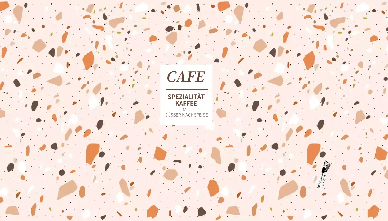 Bunt gemusterter Cafe-Pappbecher