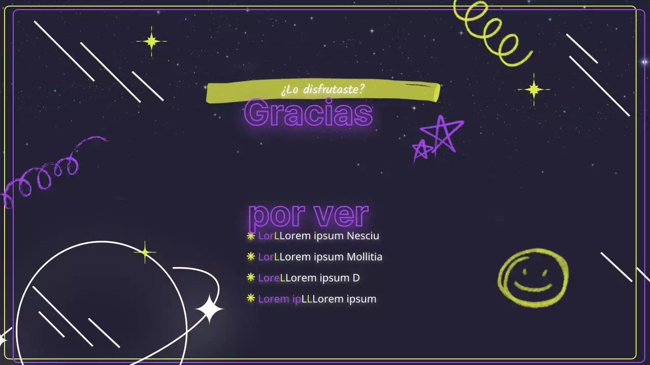 Material de formación amarillo neón y morado místico