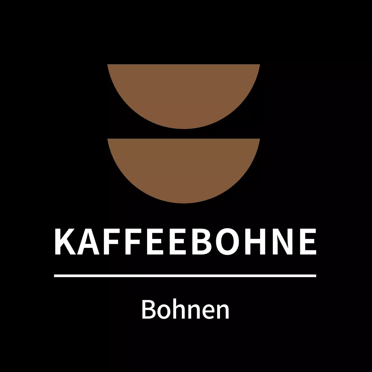 Schwarzer einfacher Bohnenaufkleber für Beilagenetiketten