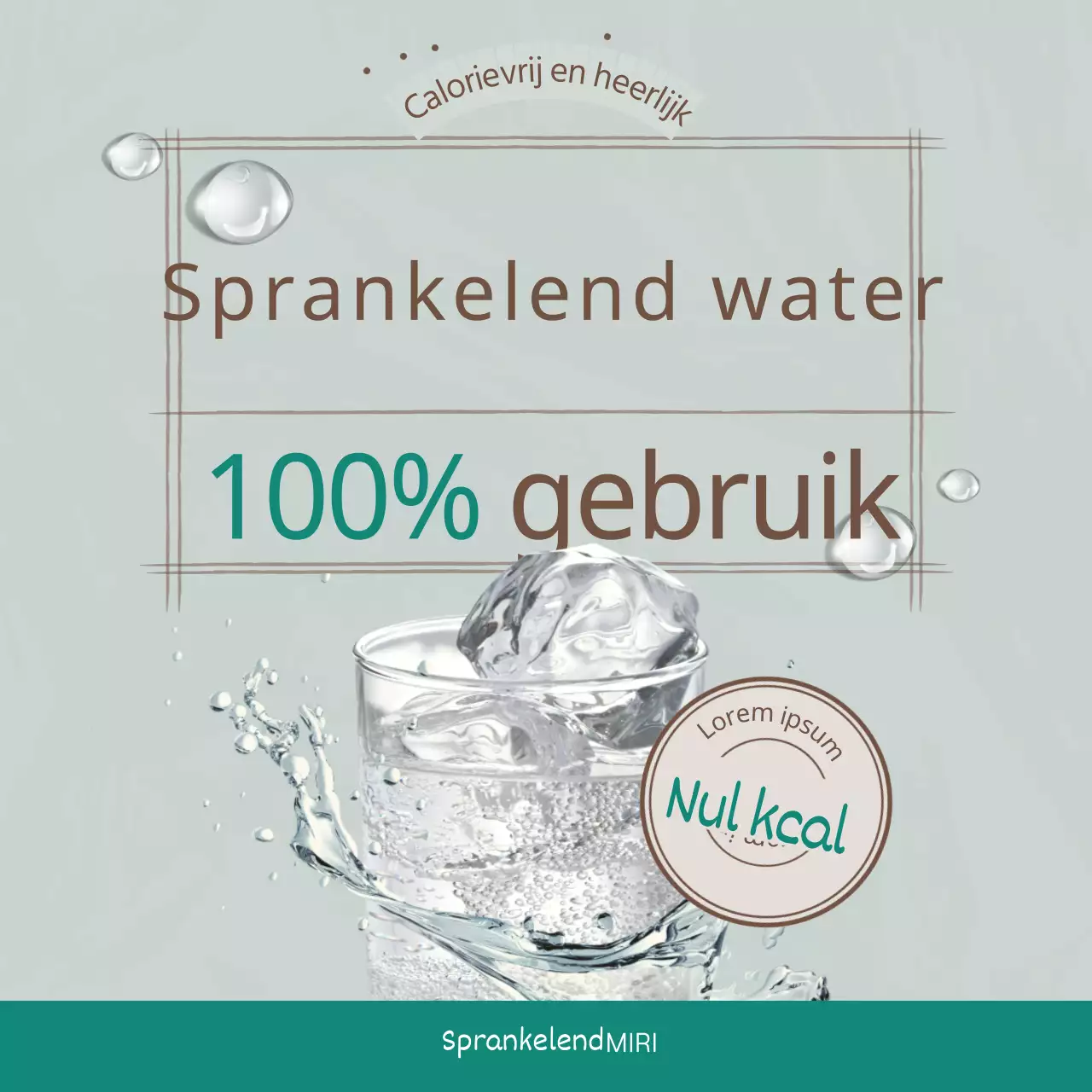 Hoe je bruisend water met een rustgevend turquoise thema kunt gebruiken