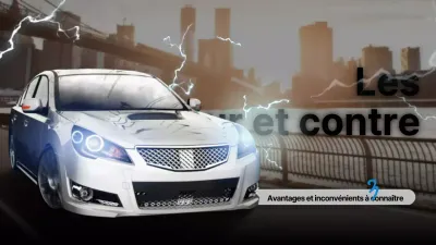 Mettez en évidence les photos et le texte des voitures électriques dans la ville des véhicules électriques de BlueSilver.