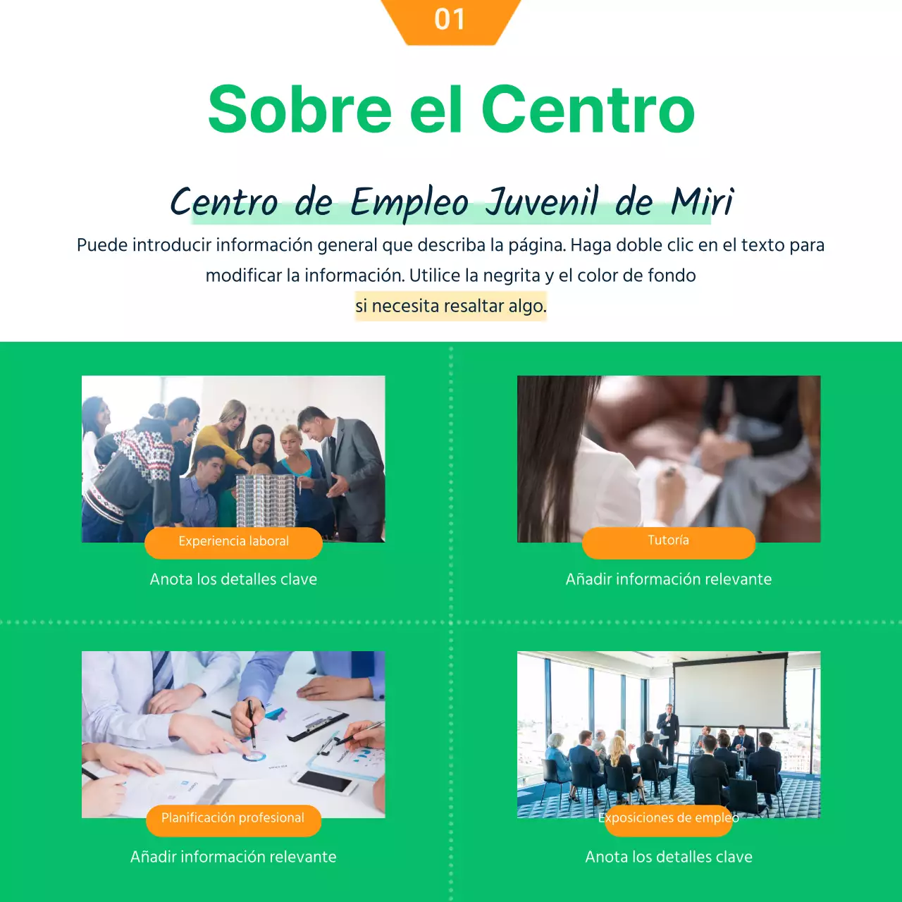 Concepto de ilustración verde y naranja Reclutamiento de estudiantes universitarios voluntarios
