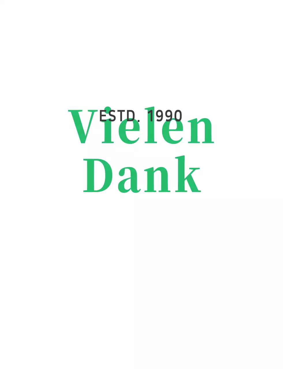 Merci Personalisiertes T-Shirt mit weißem und grünem Logo mit Blumenmotiv