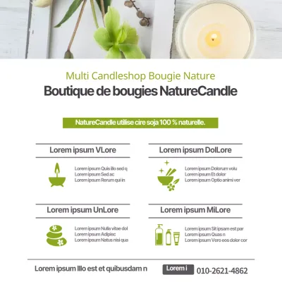 Boutique multi-bougies