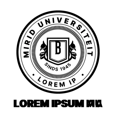 Een strak, gestileerd amble-logo voor Miridhi University