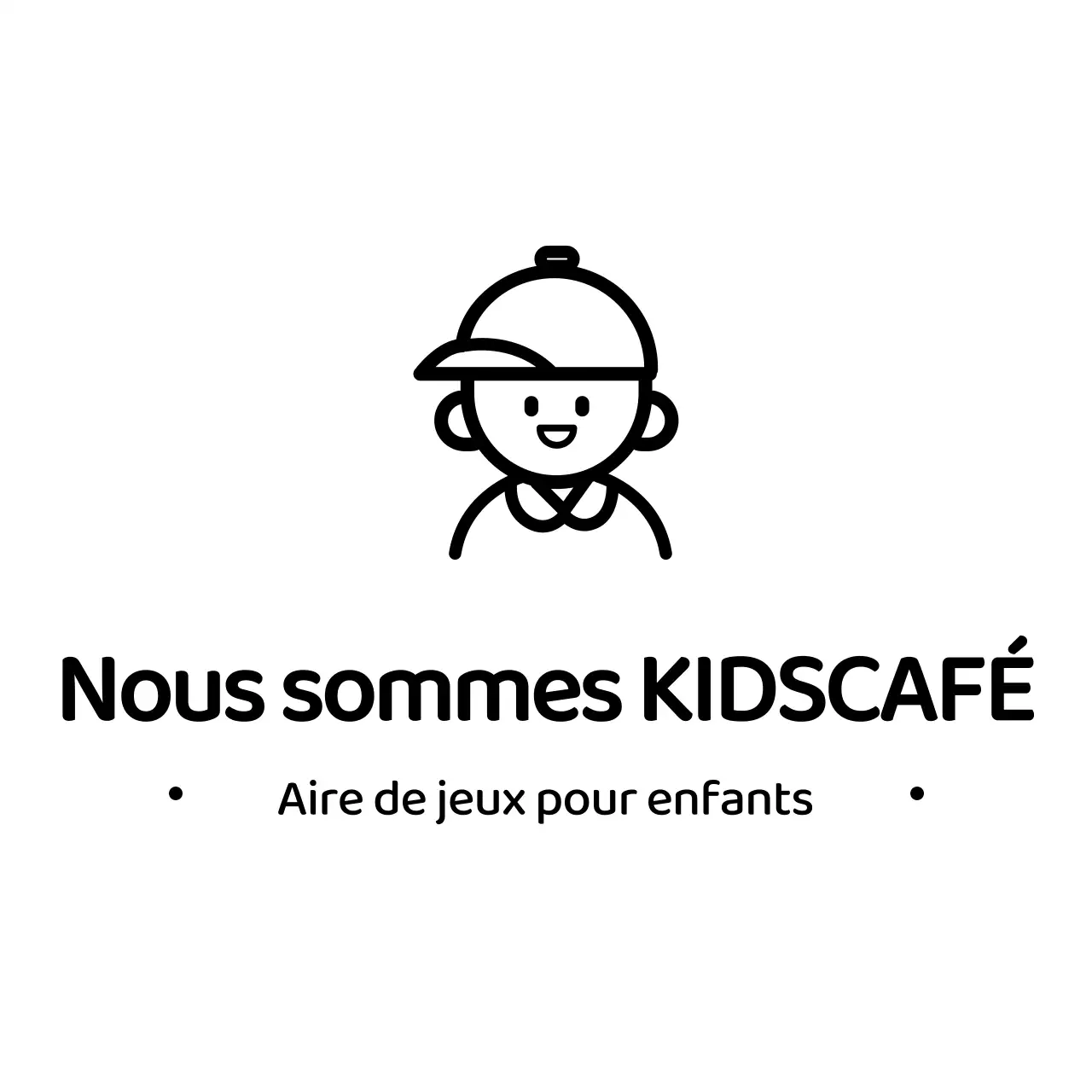 Logo simple et iconique d'un café pour enfants