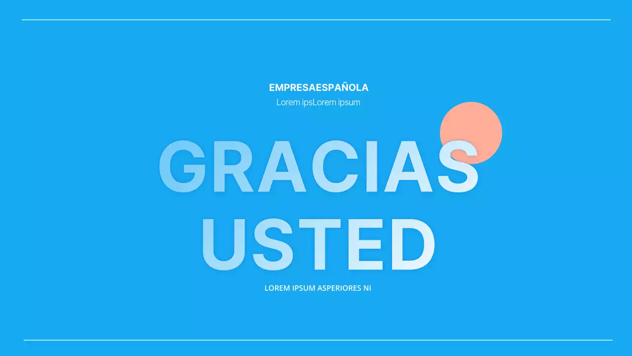 Presentación sencilla del plan de empresa de Año Nuevo en azul claro