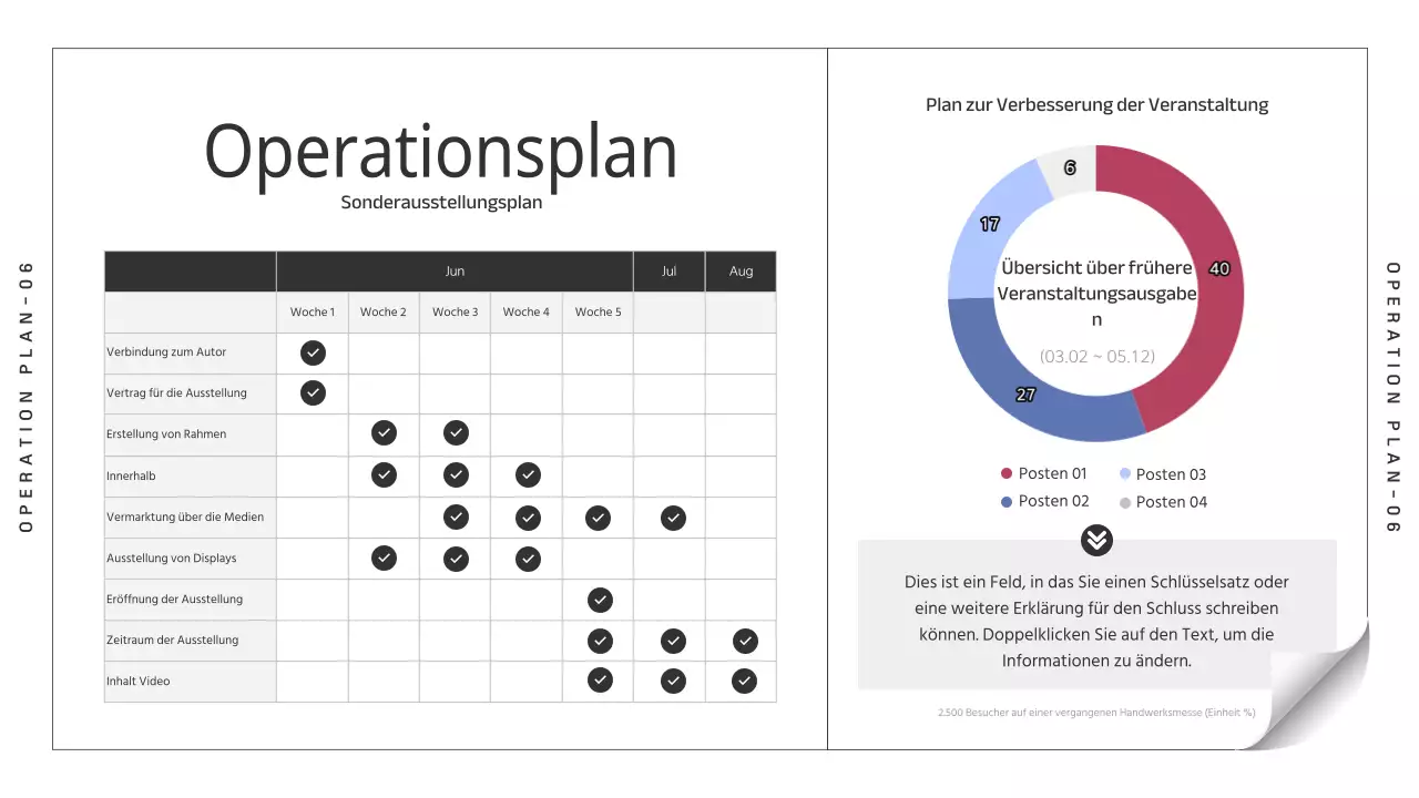 Schwarz-blaue, schlichte Kinderbuch-Illustrationsbroschüre für die Sonderausstellung