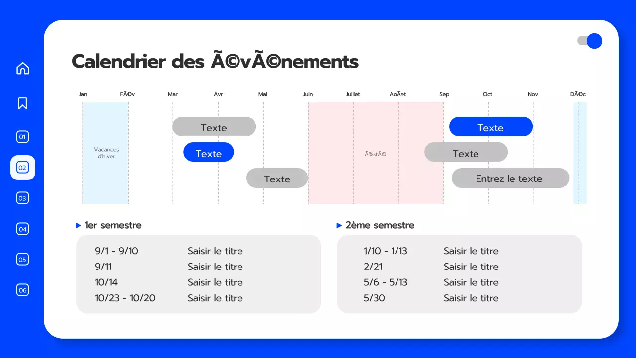 Convocation de l'université en 3D bleu