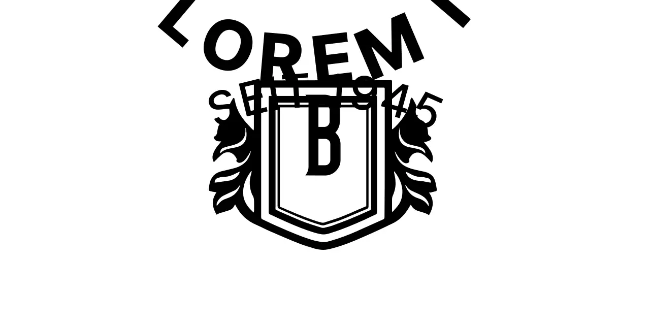 Eine einfache Schulwerbung mit einem schwarzen Universitätssymbol