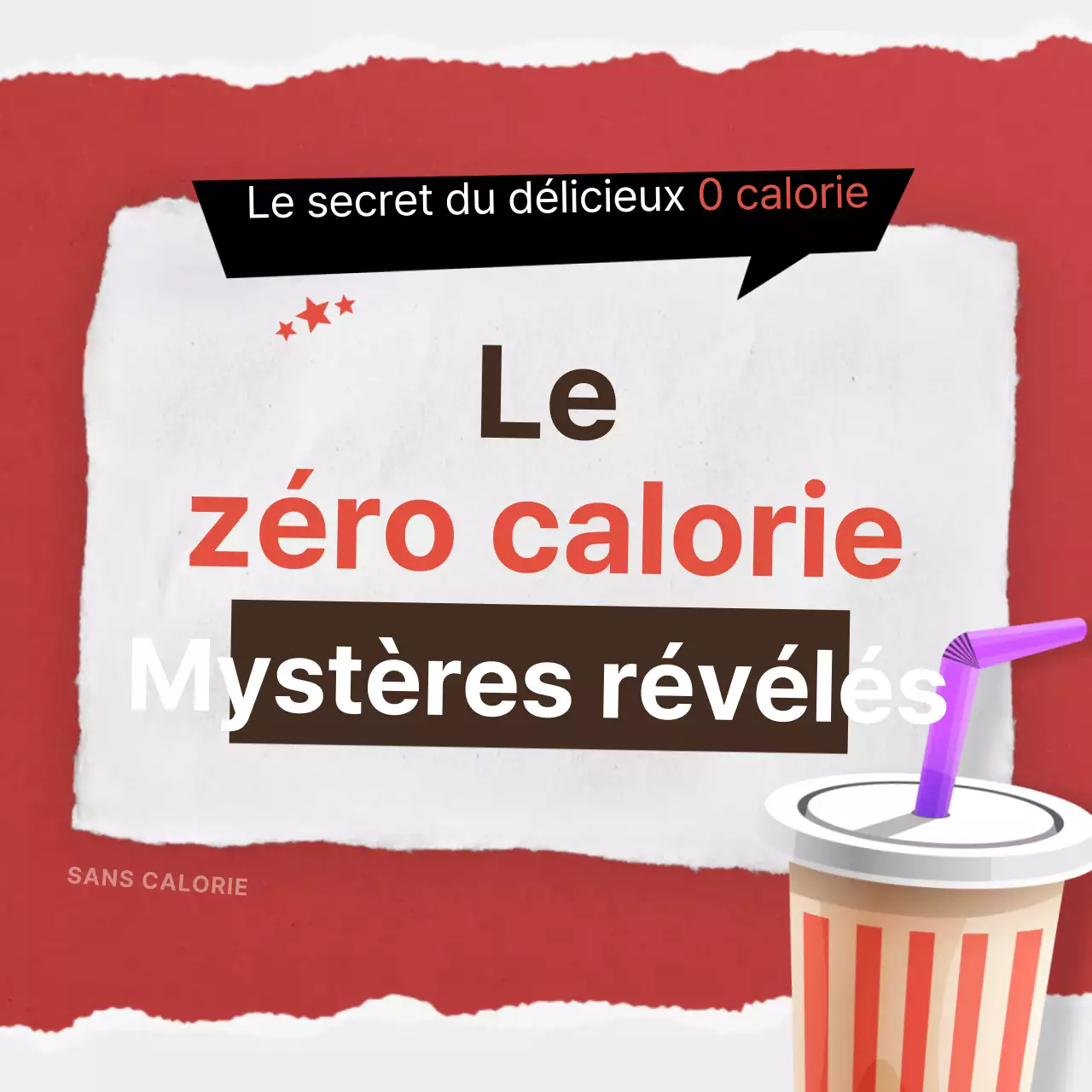 La carte secrète rouge zéro calorienews design