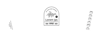 Promoot en informeer je café met een helder, zwart-wit embleemlogo