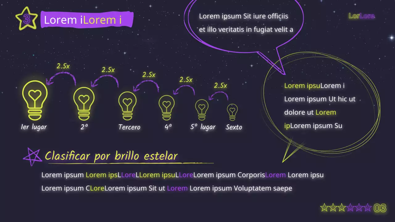 Material de formación amarillo neón y morado místico