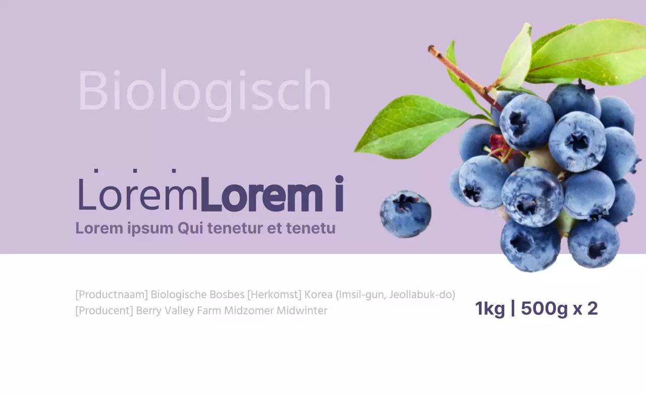 Biologische bosbessen