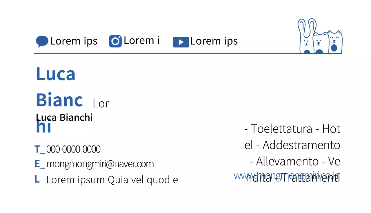 Blu illustrazione semplice animale caffè