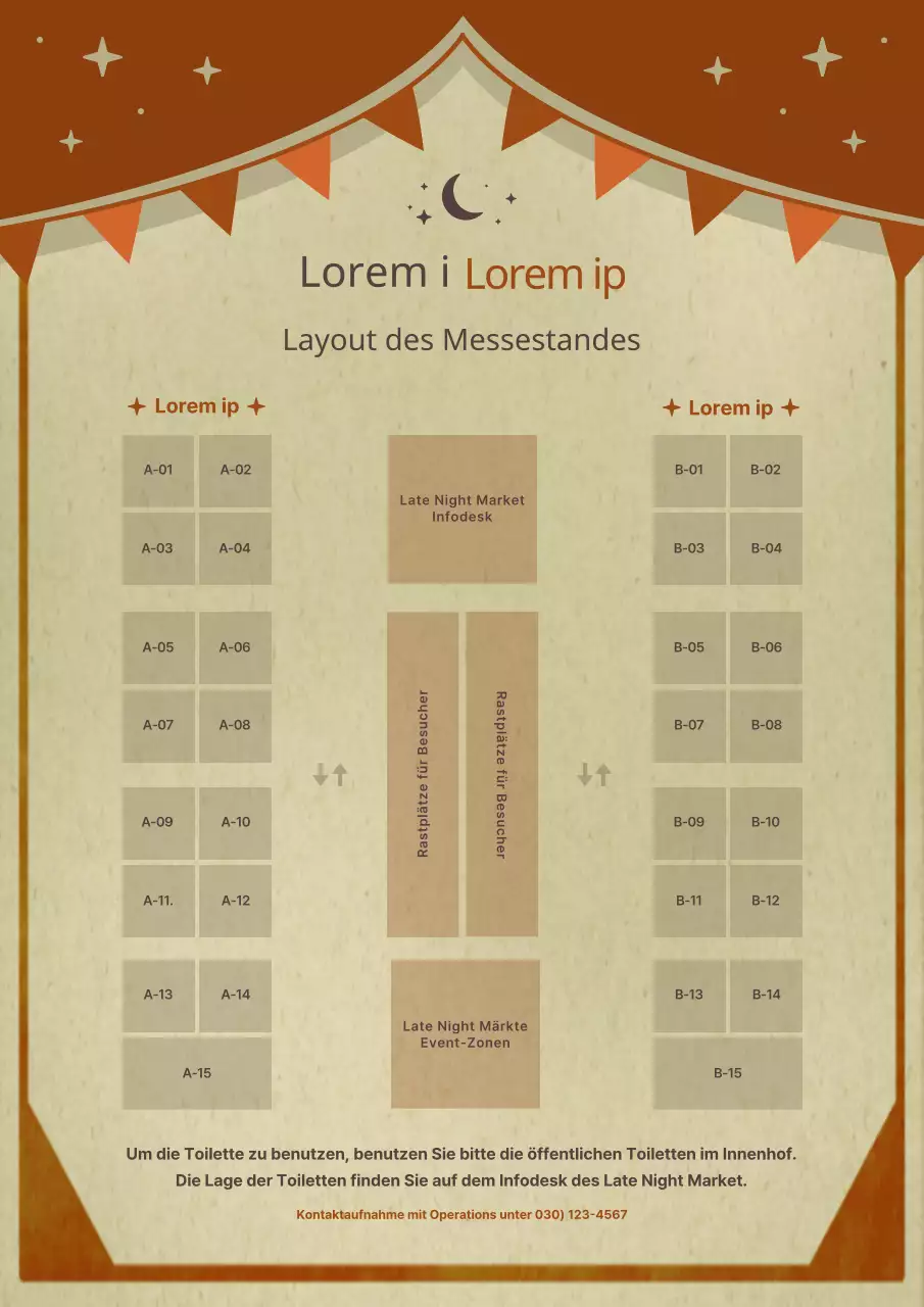 Braune und einfache Girlande Ein Leitfaden für den nächtlichen Markt