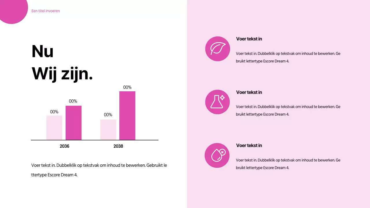 Roze en vrolijke cosmetica grafiek infographic