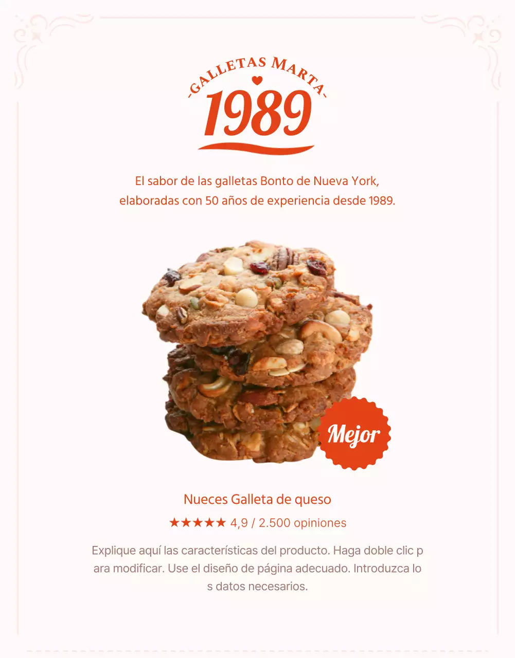 Pedir galletas rosas y rojas