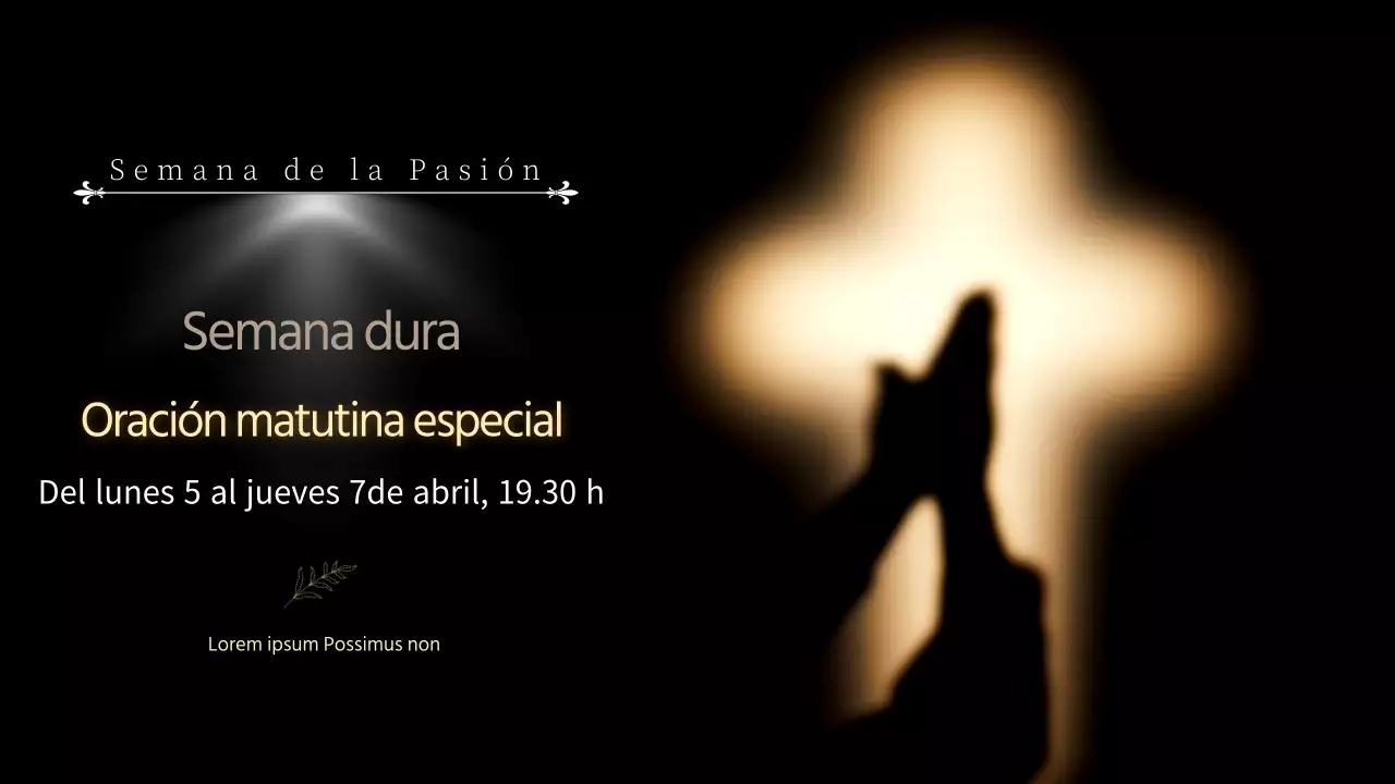 Negro, limpio y sutil: una oración especial de Año Nuevo para la semana del sufrimiento