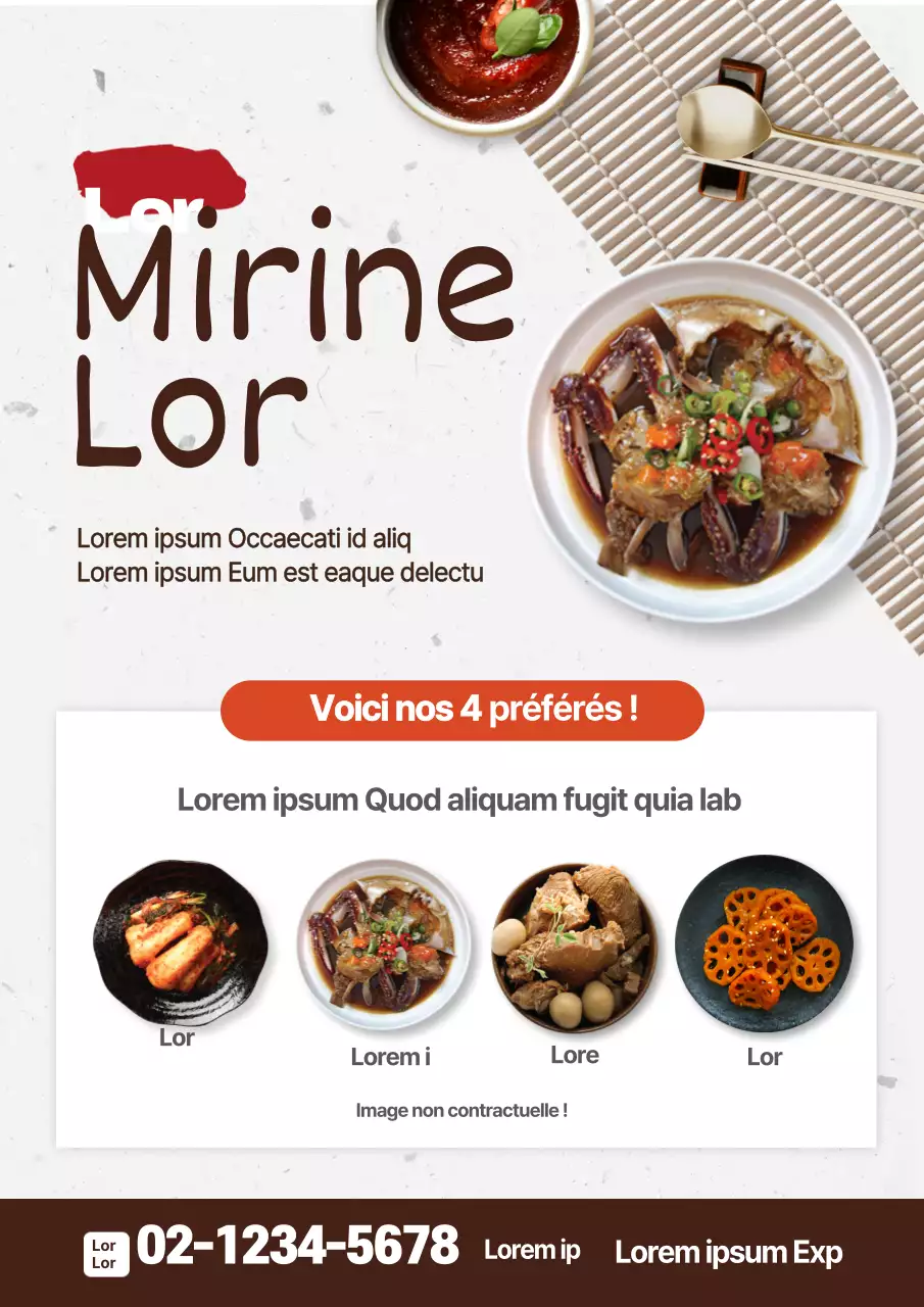 Annoncez à l'avance les plats les plus populaires du menu de votre restaurant.