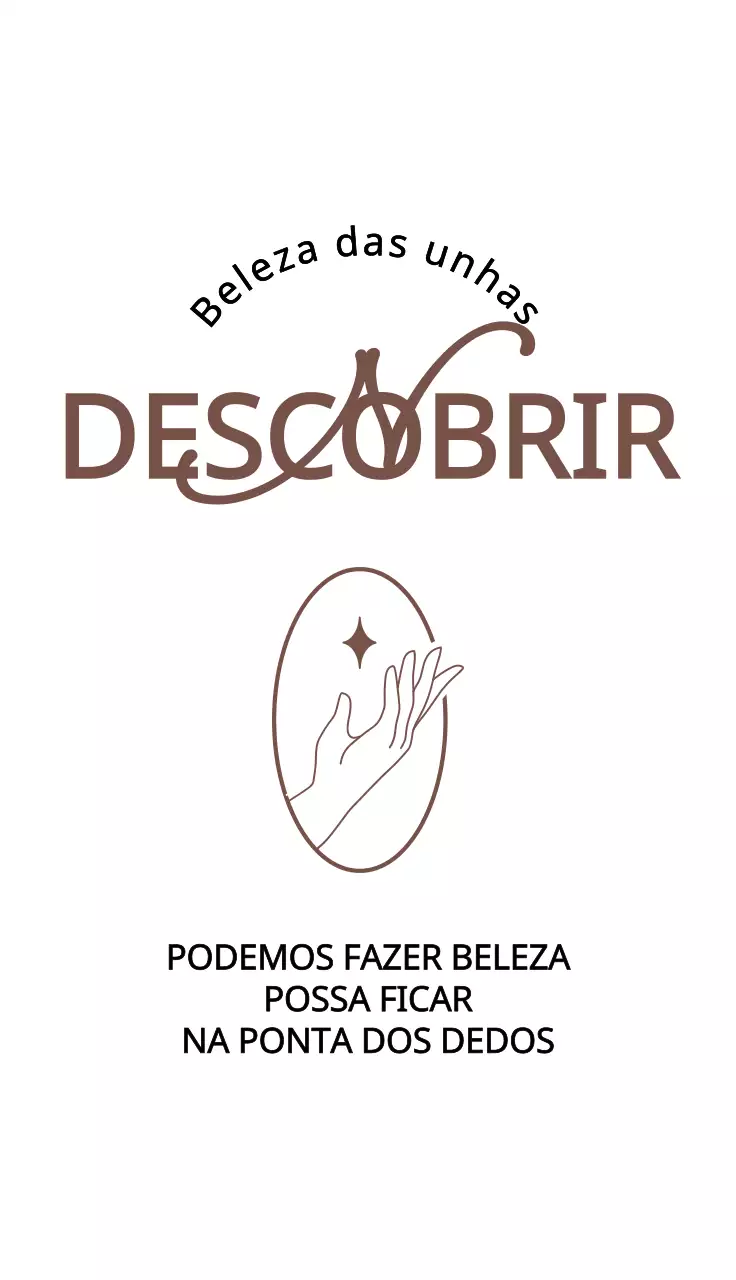 Conceito luxuoso e simples de design de salão de unhas em castanho e preto