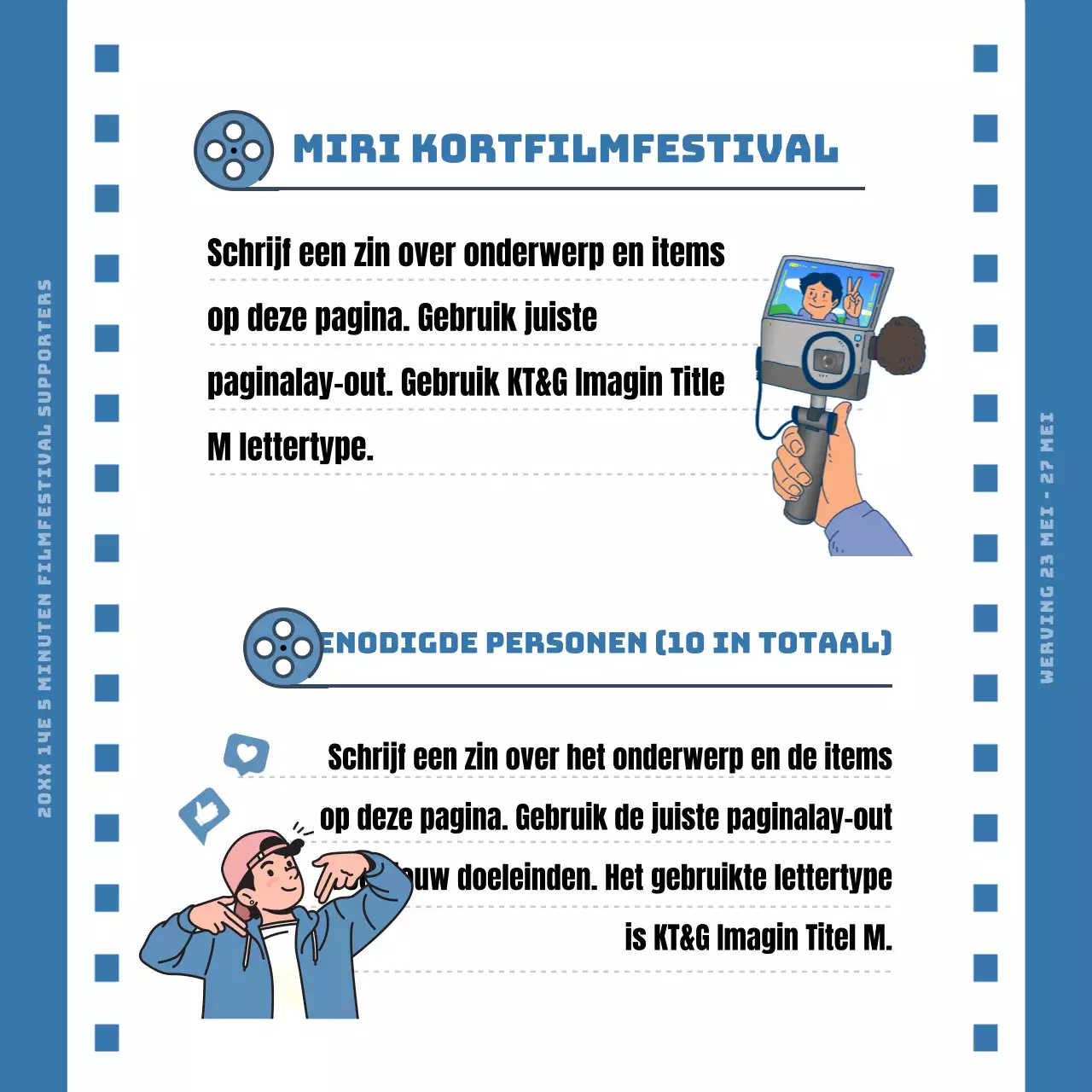 Call for Supporters voor het Blue Film Concept Film Festival