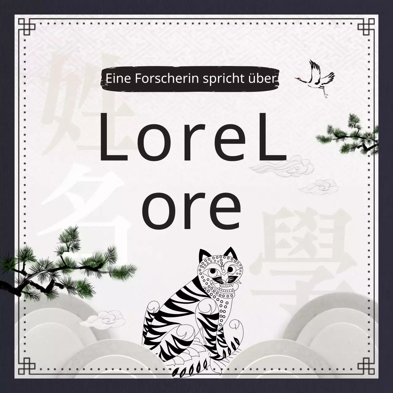 Traditionelle und klassische Nomenklatur in Marineblau und Schwarz