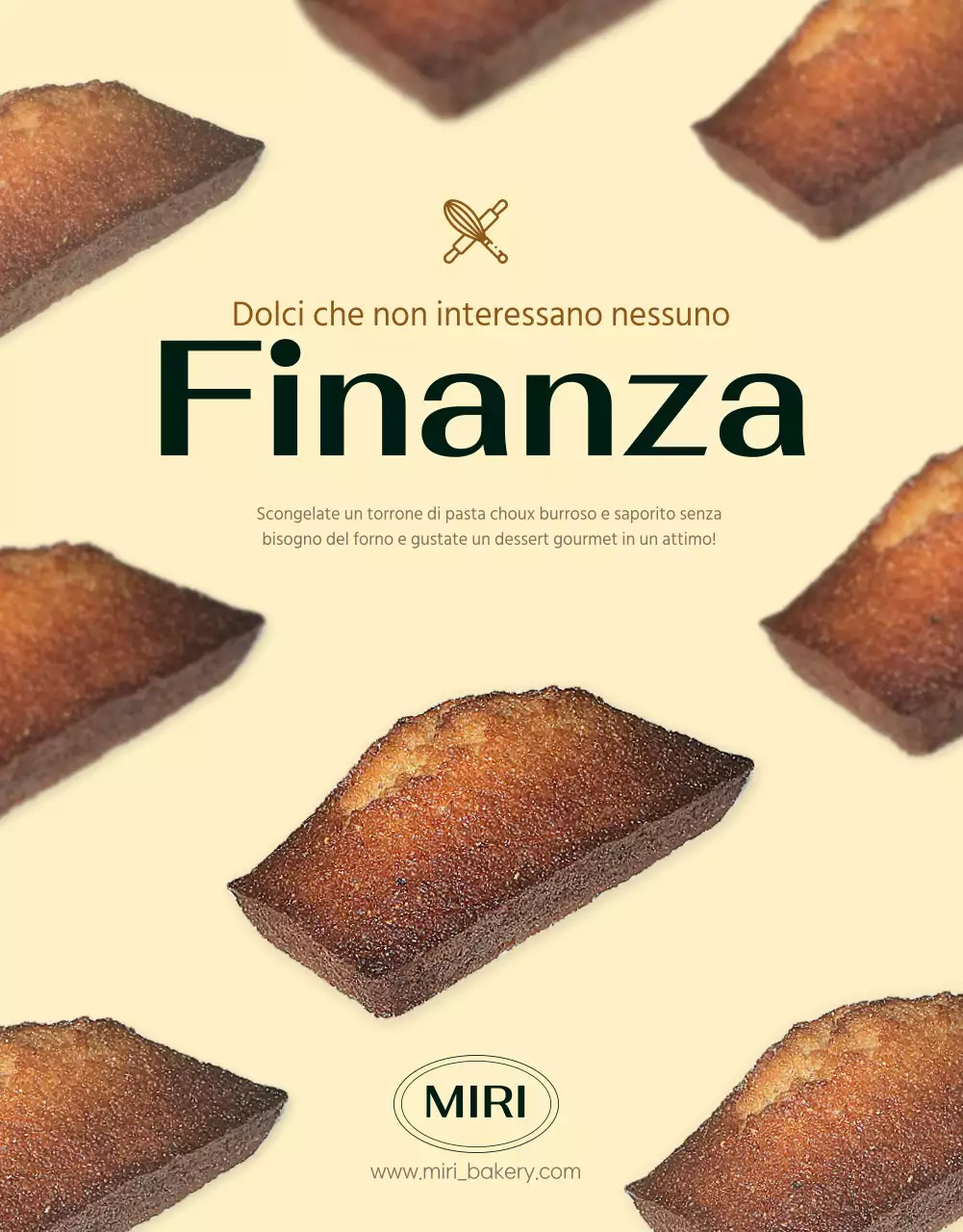 Presentare le informazioni sul dessert in una combinazione di colori avorio, simile a quella di un caffè, di tendenza.