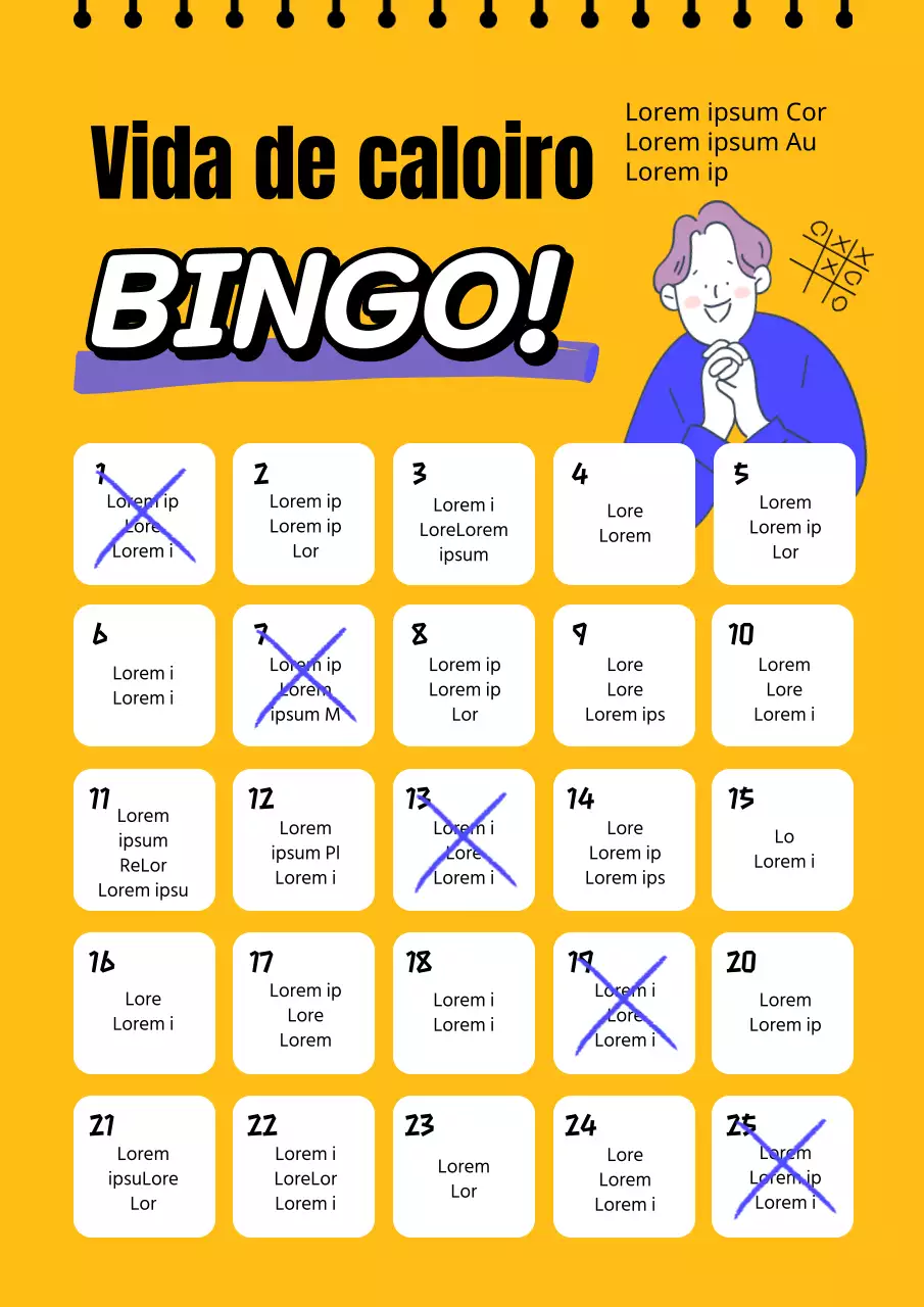 Mission Bingo, uma missão com um rosto fresco em tons amarelos vibrantes