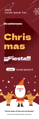 Ilustración roja Lindo evento de Navidad