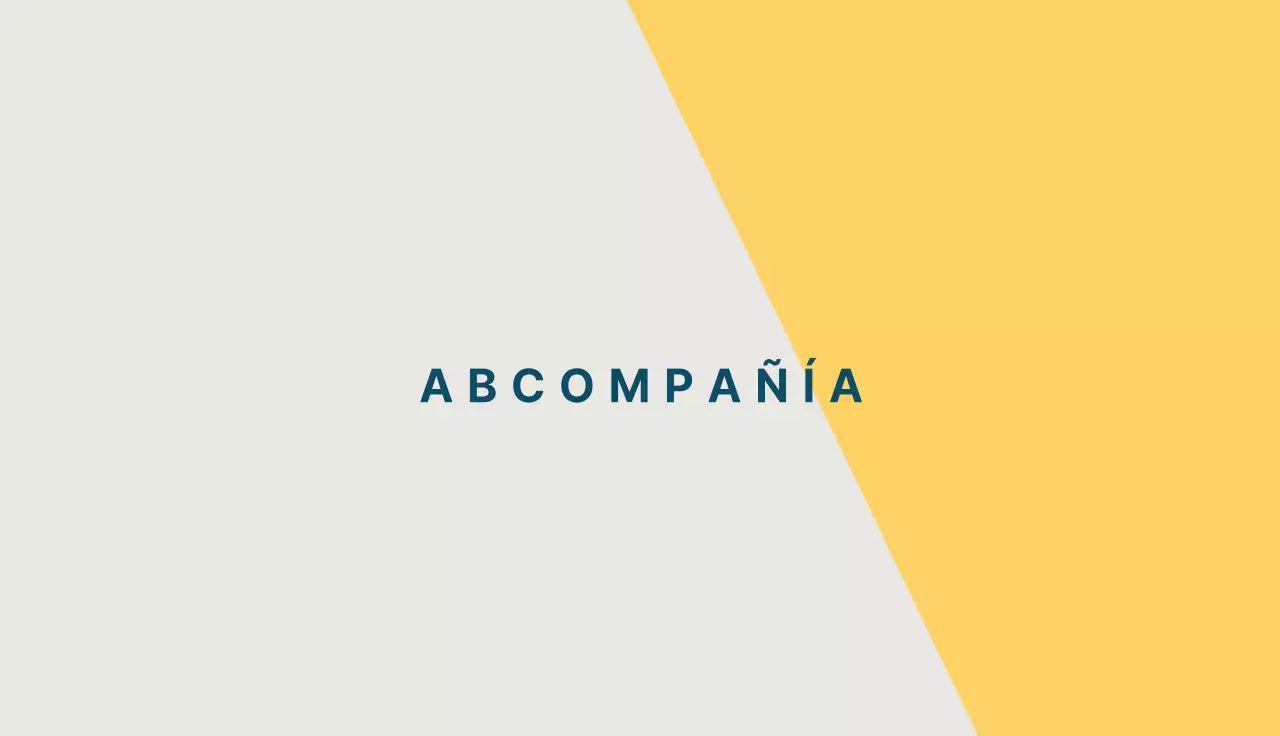 Empresa marfil y amarillo