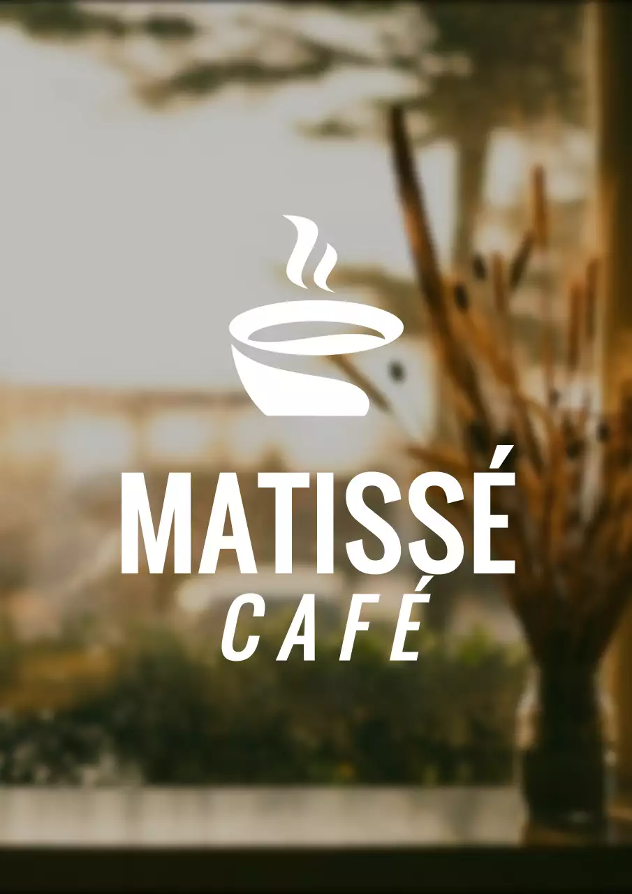 Un logo de style simple avec le symbole d'un café