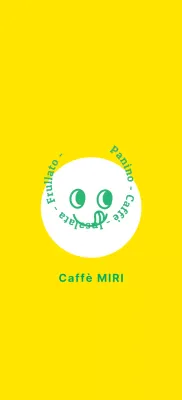Promuovete il vostro caffè con un logo semplice e stilizzato con emblema giallo e verde.