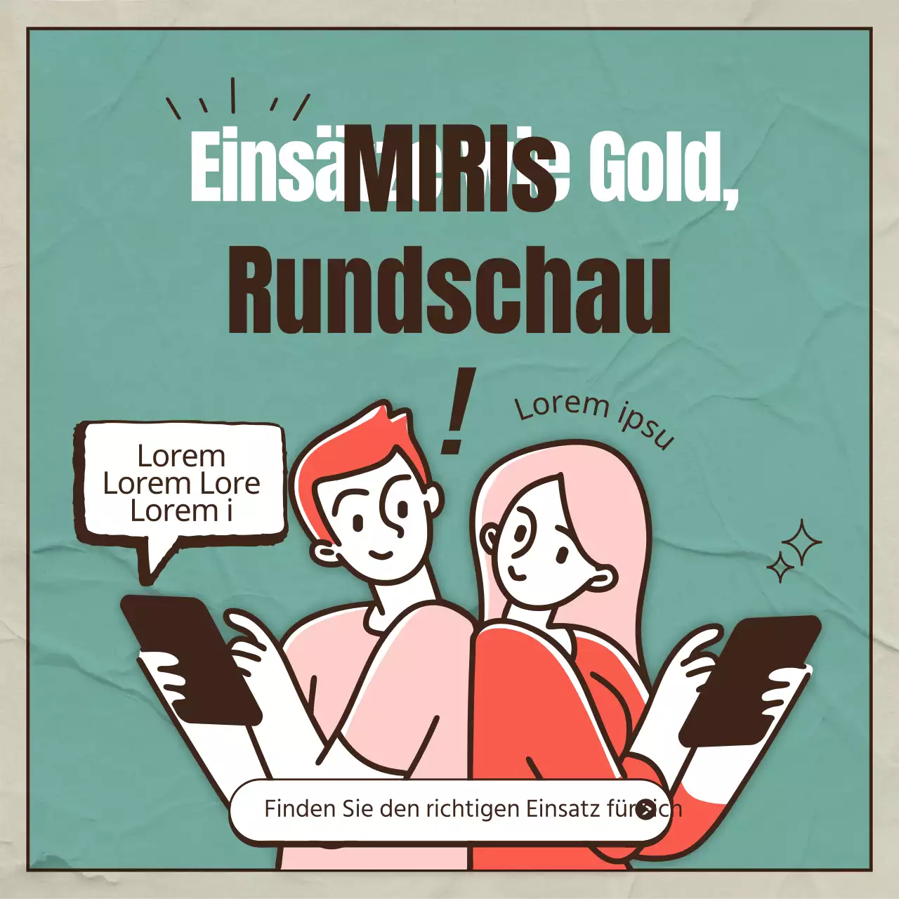 Grün und rot illustriertes Konzept für die Öffentlichkeitsarbeit