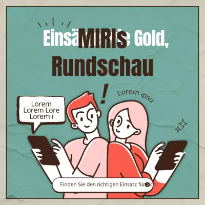 Grün und rot illustriertes Konzept für die Öffentlichkeitsarbeit