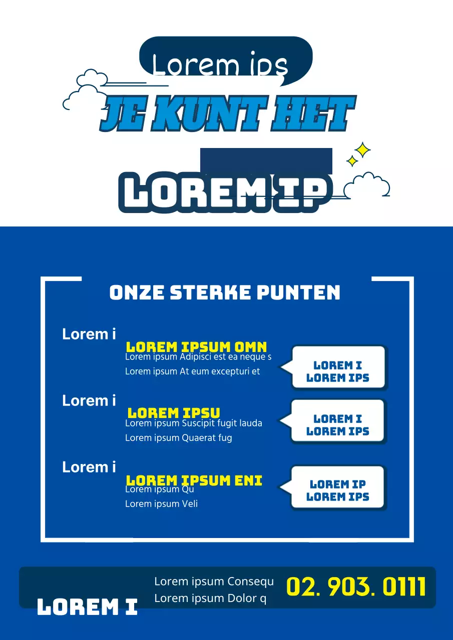 Engelse taalscholen in blauw en geel promoten