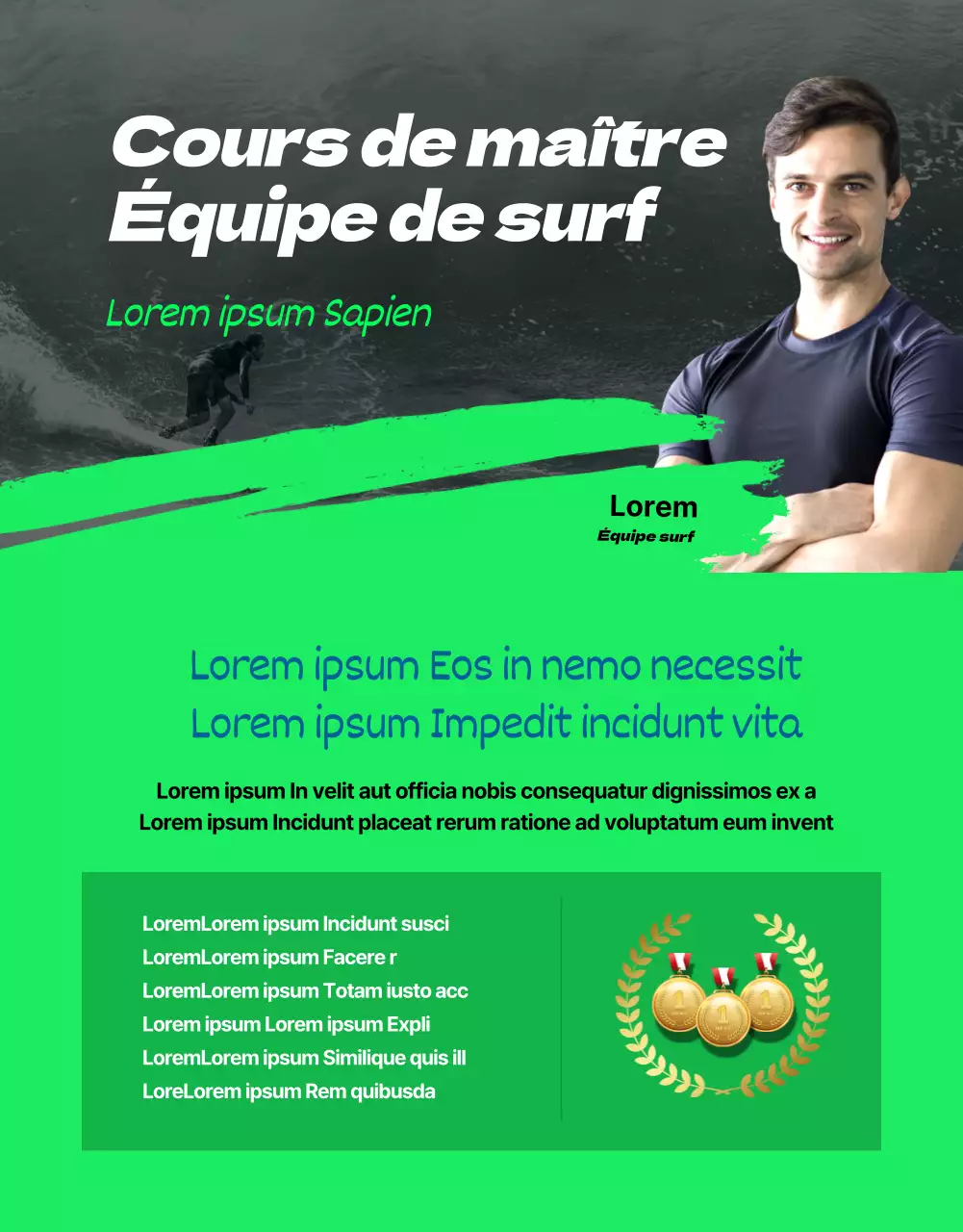 Classes de sports extrêmes dynamiques et colorées au néon (plus)