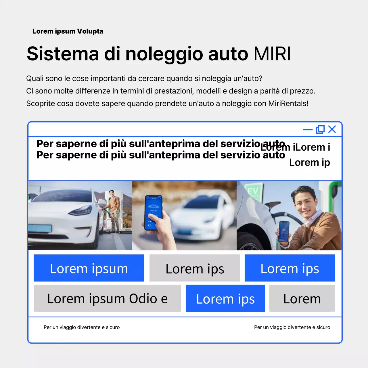 La carta di noleggio blu e violaNews