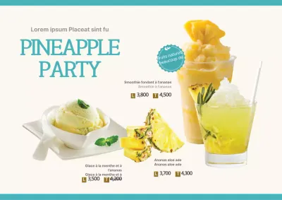 Promotions de l'ananas