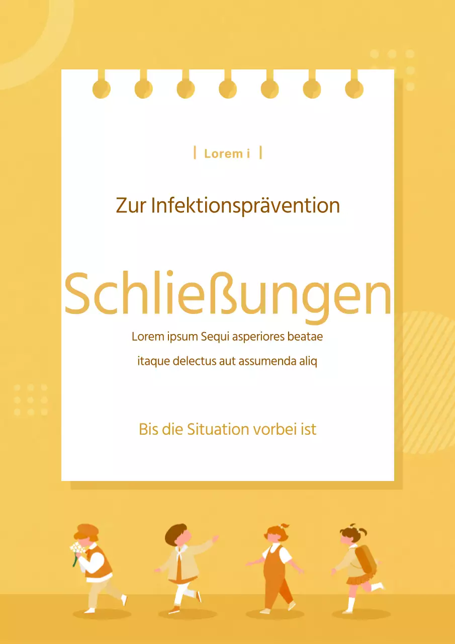Durchsagen in verschiedenen Situationen mit Illustrationen aus dem täglichen Leben der Menschen in ruhigen Farben